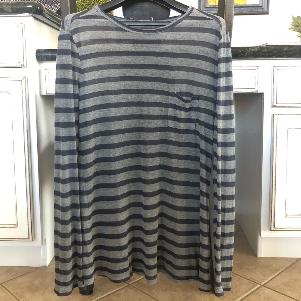 T by Alexander Wang Stripped Long T shirt